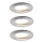 Paulmann 92827 - SET 3xLED/7W IP44 Dimbart badrumsinfällt takarmatur COIN 230V