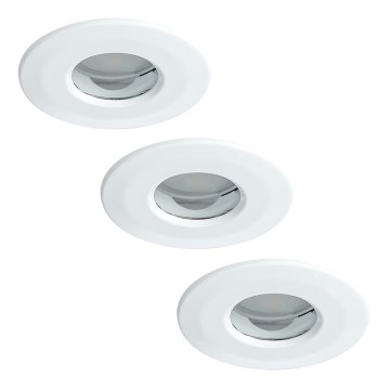 Paulmann 92847- SET 3xLED/7W IP65 Dimbar infälld belysning COIN 230V