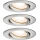 Paulmann 92900 - SET 3xGU10/7W IP65 Dimbart badrumsinfällt takarmatur NOVA 230V