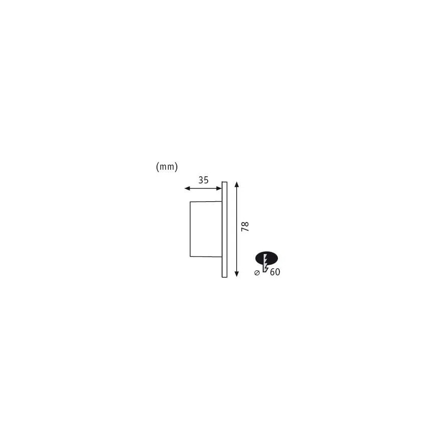 Paulmann 92924 - LED/1,7W Trappljus stav 230V