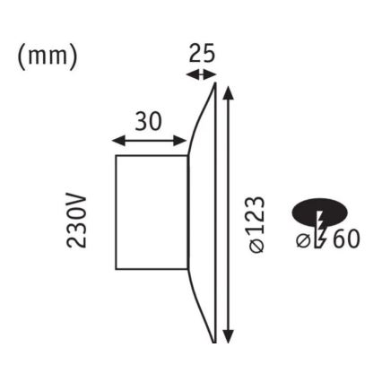 Paulmann 92926 - LED/2W Trappbelysning DEKORATIV 230V