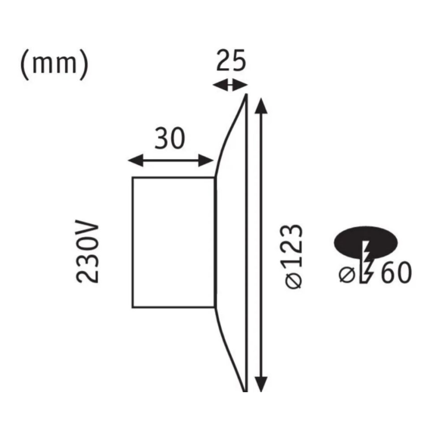 Paulmann 92926 - LED/2W Trappbelysning DEKORATIV 230V