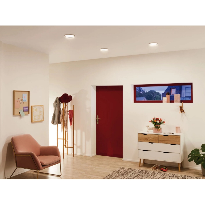 Paulmann 92946 - LED 11 W IP23 Infälld badrumsarmatur AREO 230V Ø 18 cm mattkrom