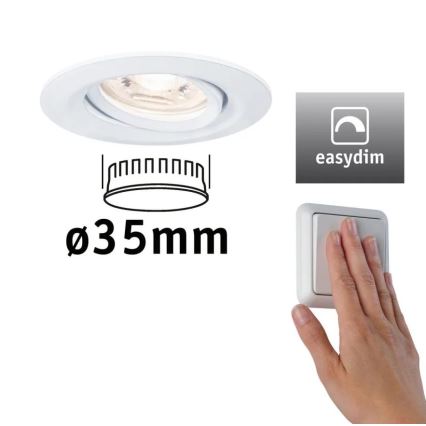 Paulmann 92970 - LED/4,2W IP23 Ljusreglerad hängande badrumslampa COIN 230V