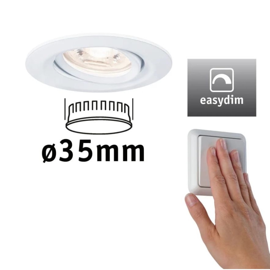 Paulmann 92970 - LED/4,2W IP23 Ljusreglerad hängande badrumslampa COIN 230V