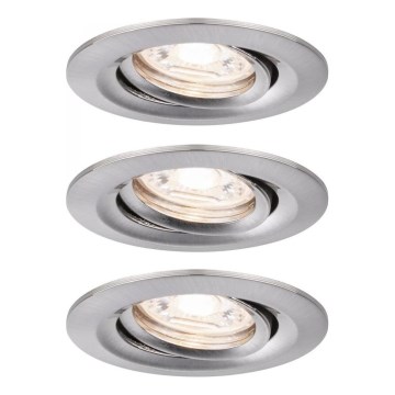Paulmann 92973 - KIT 3xLED/4,2W IP23 Dimbar badrumsbelysning COIN 230V