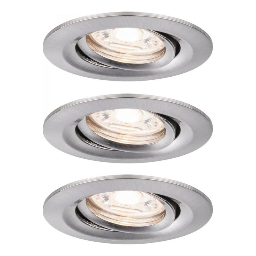 Paulmann 92973 - KIT 3xLED/4,2W IP23 Dimbar badrumsbelysning COIN 230V