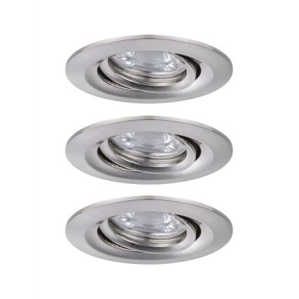 Paulmann 92973 - KIT 3xLED/4,2W IP23 Dimbar badrumsbelysning COIN 230V