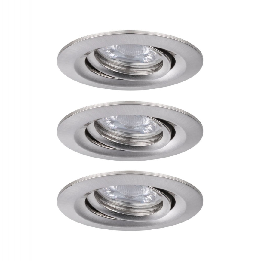 Paulmann 92973 - KIT 3xLED/4,2W IP23 Dimbar badrumsbelysning COIN 230V