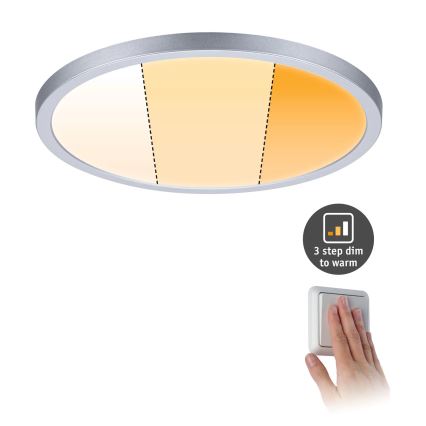 Paulmann 92992 - LED/16W IP44 Infälld armatur för badrum AREO 230V 2000/3000/4000K Ø 23 cm matt krom