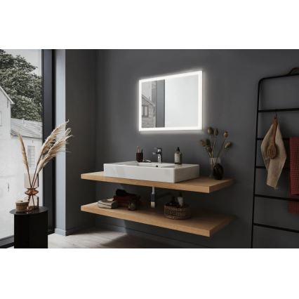 Paulmann 93013 - LED/22W IP44 Ljusreglerad badrum uppvärmd spegel med en bakgrundsbelyst 230V  2700/4000/6500K