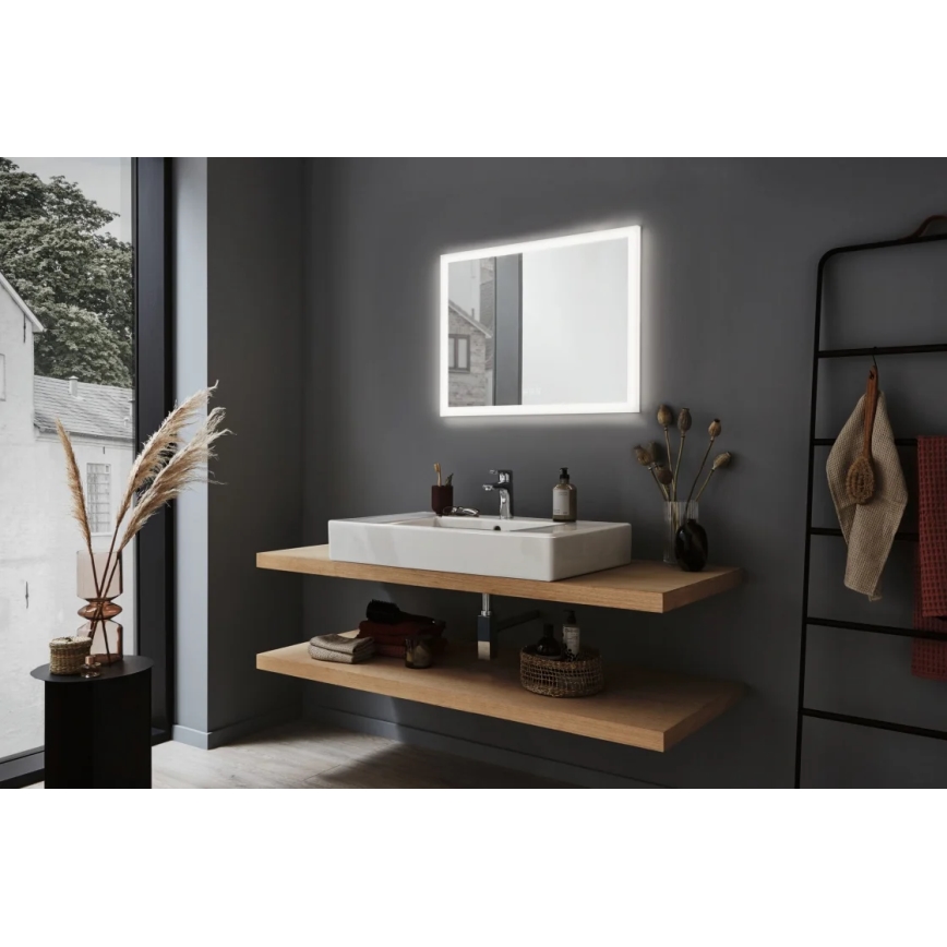 Paulmann 93013 - LED/22W IP44 Ljusreglerad badrum uppvärmd spegel med en bakgrundsbelyst 230V  2700/4000/6500K