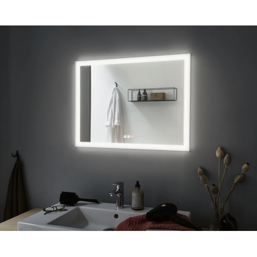 Paulmann 93013 - LED/22W IP44 Ljusreglerad badrum uppvärmd spegel med en bakgrundsbelyst 230V  2700/4000/6500K