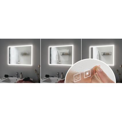 Paulmann 93013 - LED/22W IP44 Ljusreglerad badrum uppvärmd spegel med en bakgrundsbelyst 230V  2700/4000/6500K
