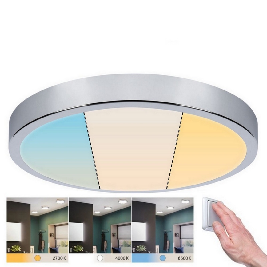 Paulmann 93023 - LED/24W IP44 Badrum takbelysning AVIAR 230V 2700/4000/6500K
