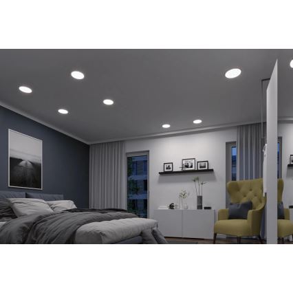 Paulmann 93046 - LED/16W IP44 Dimmbar infälld takarmatur för badrum AREO 230V 3000-6500K Ø 23 cm matt krom