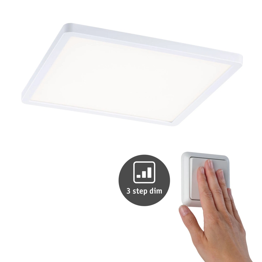 Paulmann 93060 - LED/16W IP44 Dimbar infälld badrumsarmatur AREO 230V 23x23 cm vit