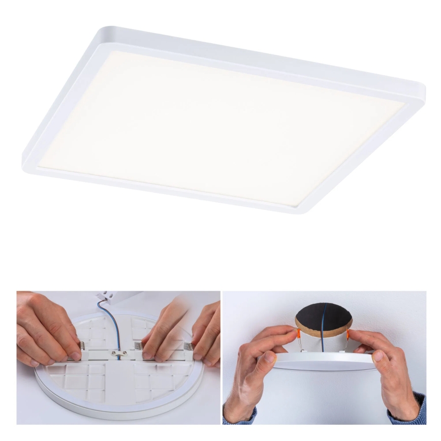 Paulmann 93060 - LED/16W IP44 Dimbar infälld badrumsarmatur AREO 230V 23x23 cm vit