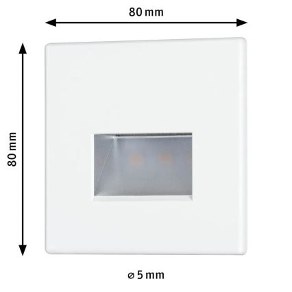 Paulmann 93093 - LED/1,2W Trappbelysning EDGE 230V