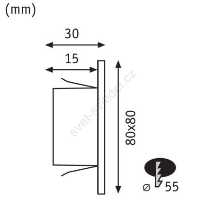 Paulmann 93094 - LED/1,2W Trappbelysning EDGE 230V