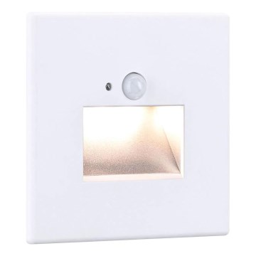 Paulmann 93133 - LED/1,2W Trappbelysning med sensor EDGE 230V vit