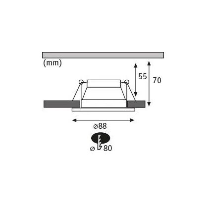 Paulmann 93402 - KIT 3xLED/6W IP44 Ljusreglerad hängande badrumslampa COLE 230V