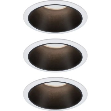 Paulmann 93402 - SET 3xLED/6W IP44 Dimbart badrumsinfällt takarmatur COLE 230V