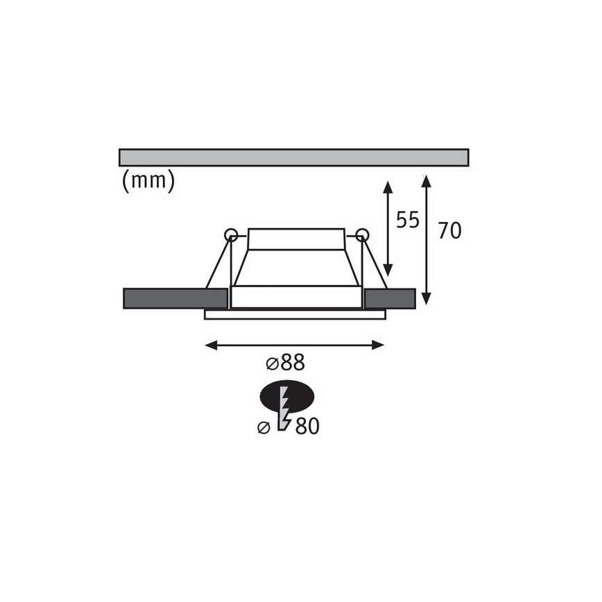 Paulmann 93406 - KIT 3xLED/6,5W IP44 Ljusreglerad bathroom upphängd taklampa COLE 230V