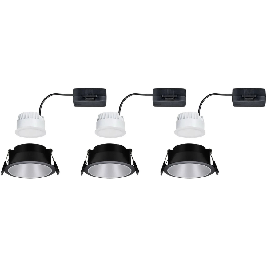 Paulmann 93408 - SET 3xLED/6,5W IP44 Dimbart badrumstakarmatur COLE 230V
