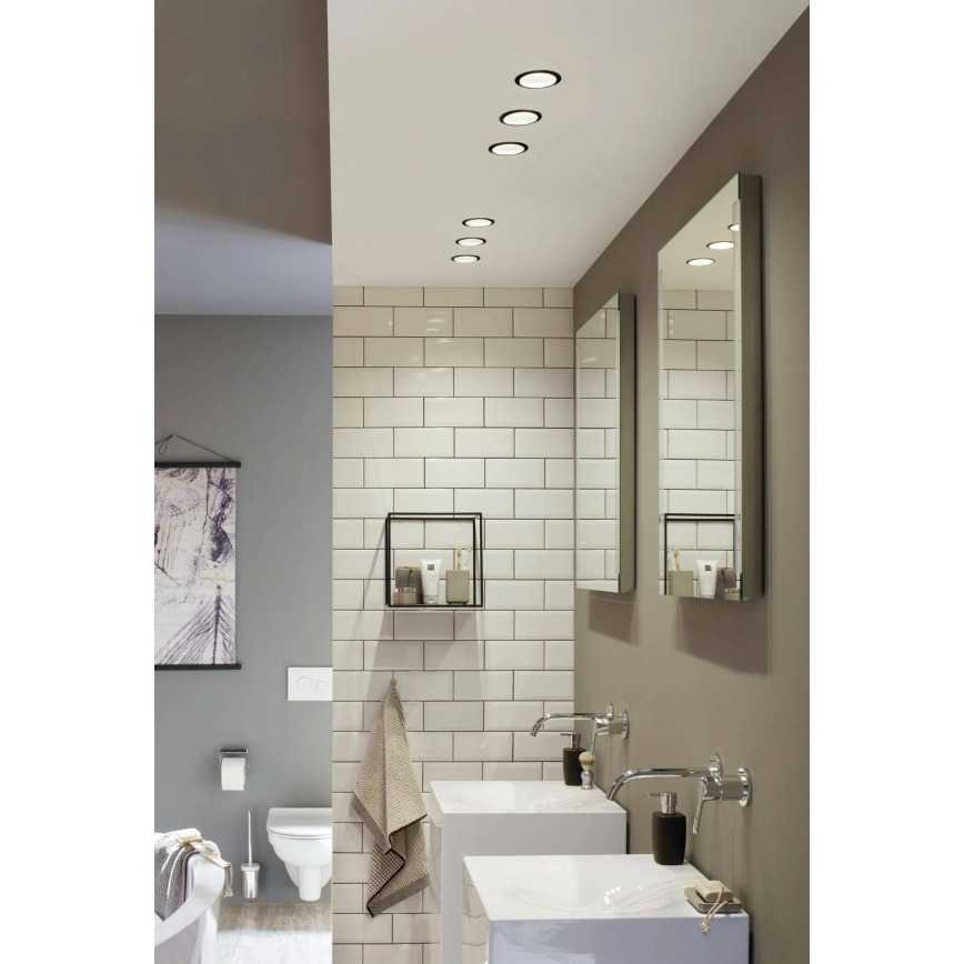 Paulmann 93408 - KIT 3xLED/6,5W IP44 Ljusreglerad bathroom upphängd taklampa COLE 230V