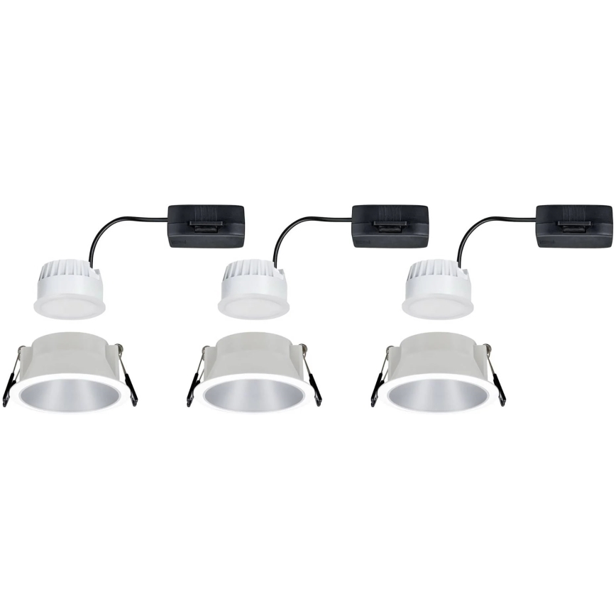 Paulmann 93410 - KIT 3xLED/6,5W IP44 Ljusreglerad bathroom upphängd taklampa COLE 230V