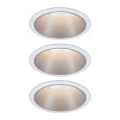 Paulmann 93410 - SET 3xLED/6,5W IP44 Dimbart badrumstakarmatur COLE 230V