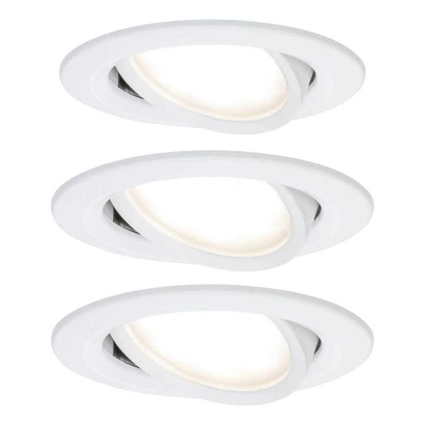 Paulmann 93449 - KIT 3xLED/6,5W IP23 Badrum infälld lampa NOVA 230V