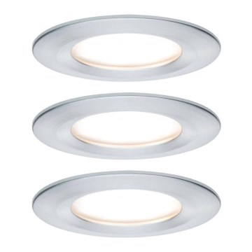 Paulmann 93462 - KIT 3xLED/6W IP44 Badrum infälld lampa NOVA 230V