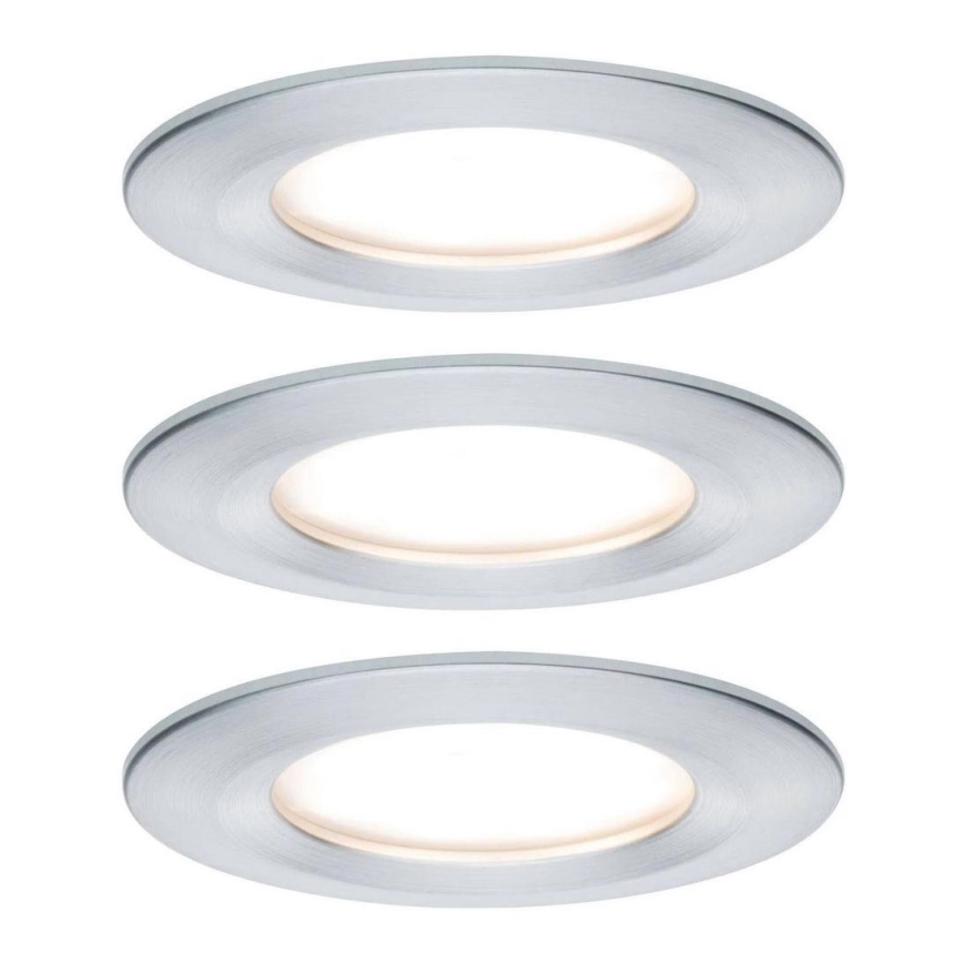 Paulmann 93462 - KIT 3xLED/6W IP44 Badrum infälld lampa NOVA 230V