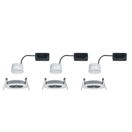 Paulmann 93462 - KIT 3xLED/6W IP44 Badrum infälld lampa NOVA 230V