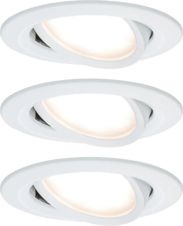 Paulmann 93485 - KIT 3xLED/6W IP23 Ljusreglerad hängande badrumslampa NOVA 230V