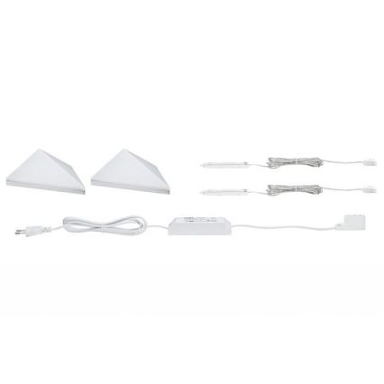 Paulmann 93584 - KIT 2xLED/6,2W IP44 Möbelbelysning KITE 230V