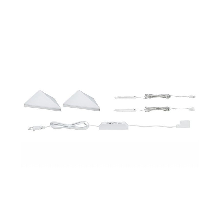 Paulmann 93584 - KIT 2xLED/6,2W IP44 Möbelbelysning KITE 230V