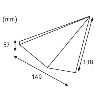 Paulmann 93584 - KIT 2xLED/6,2W IP44 Möbelbelysning KITE 230V