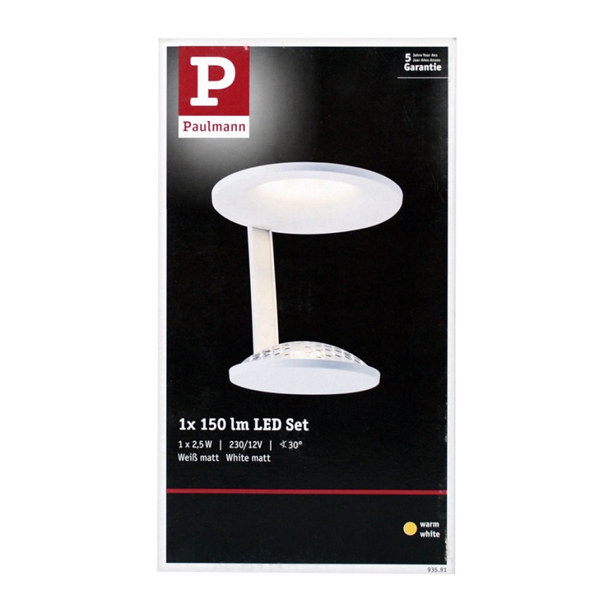Paulmann 93591 - LED/2,5W Takbelysning GLINT 230V