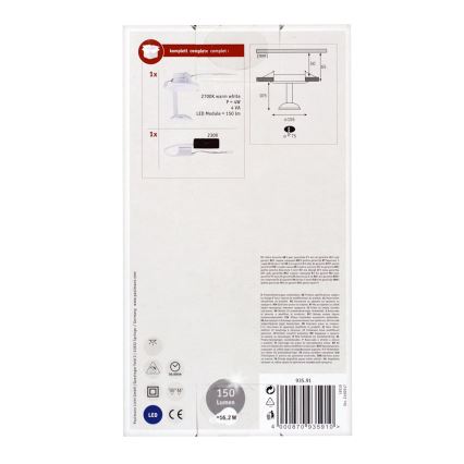 Paulmann 93591 - LED/2,5W Takbelysning GLINT 230V