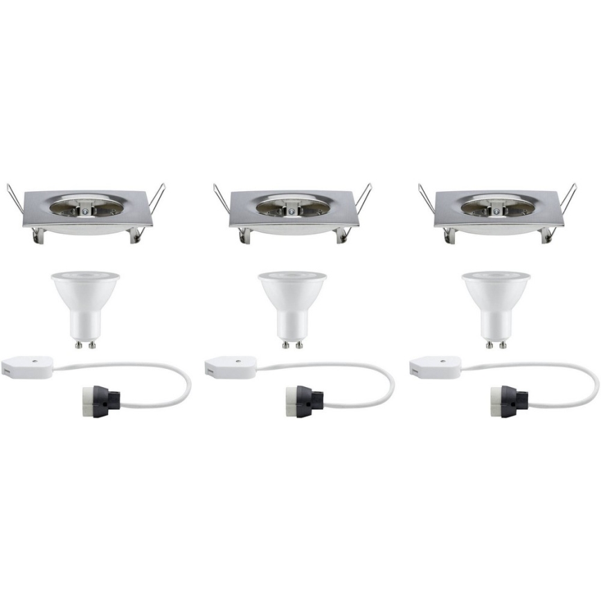 Paulmann 93615 - KIT 3x LED/7W IP44 Ljusreglerad hängande badrumslampa 230V