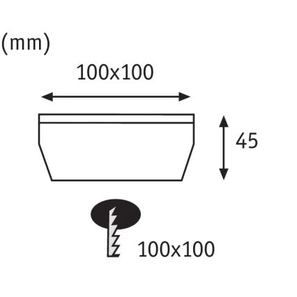 Paulmann 93774 - LED/0,24W IP67 Infälld solcellsbelysning CUBE 1,2V