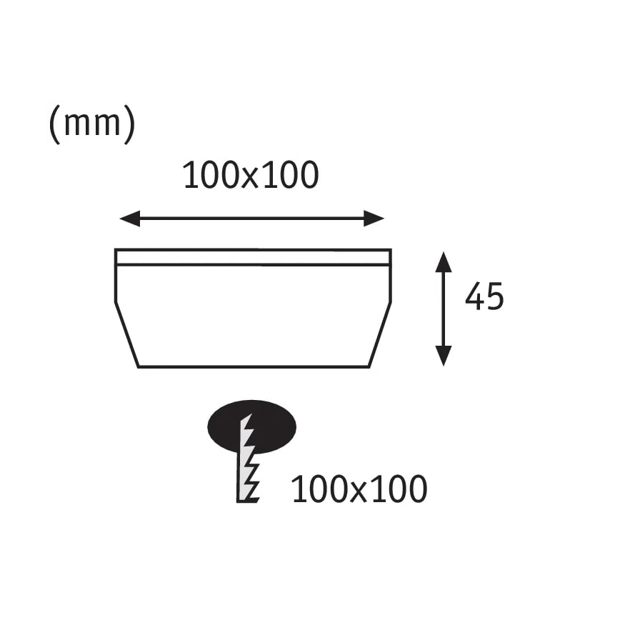 Paulmann 93774 - LED/0,24W IP67 Solcellslampa till uppfart CUBE 1,2V 1200 mAh
