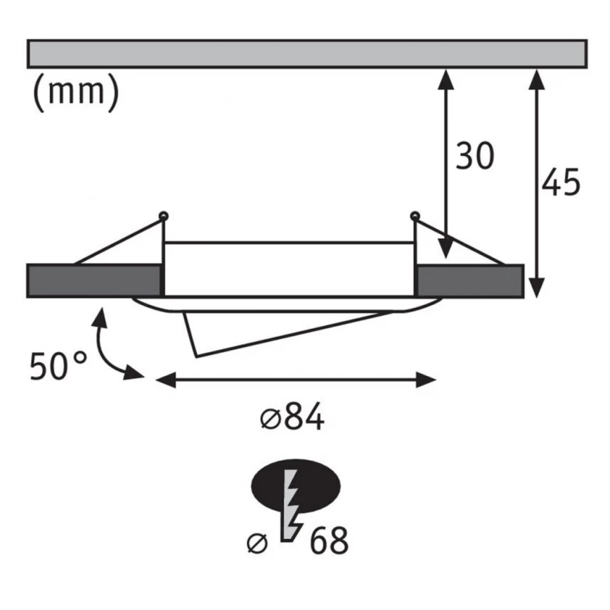 Paulmann 93940 -KIT 3x LED RGBW/2W IP23 Ljusreglerad hängande badrumslampa 230V