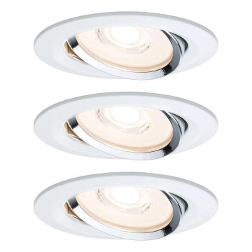 Paulmann 93942 - KIT 3xLED/6,8W IP23 Ljusreglerad hängande badrumslampa COIN 230V