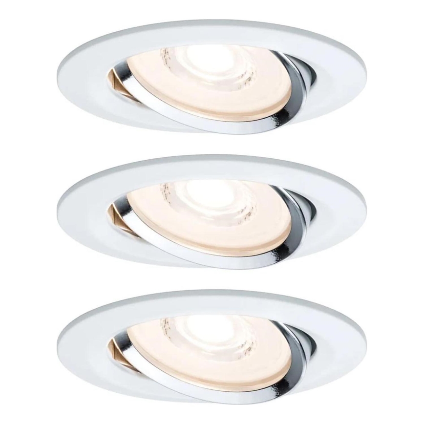 Paulmann 93942 - KIT 3xLED/6,8W IP23 Ljusreglerad hängande badrumslampa COIN 230V