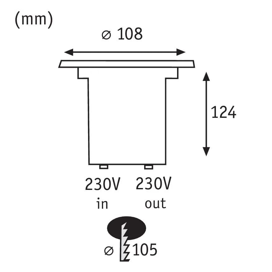 Paulmann 93992 - LED GU10/3,5W IP67 Upphängd taklampa för utomhusbruk SPECIAL 230V