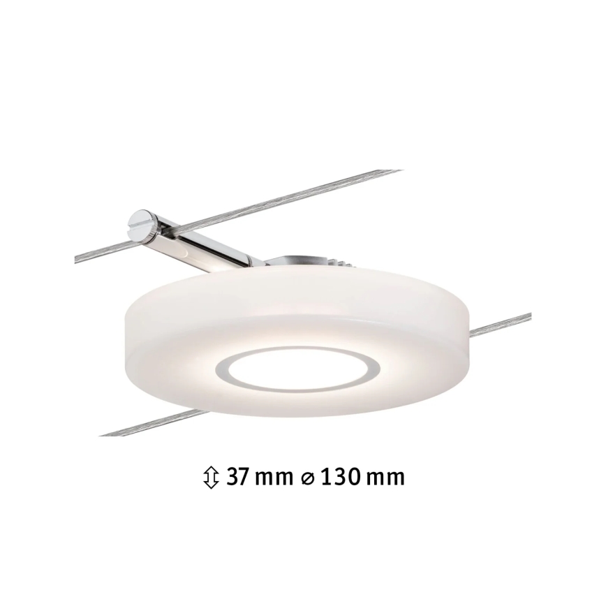 Paulmann 94090 - LED/4W Spotlight för system med snöre DISC 12V vit